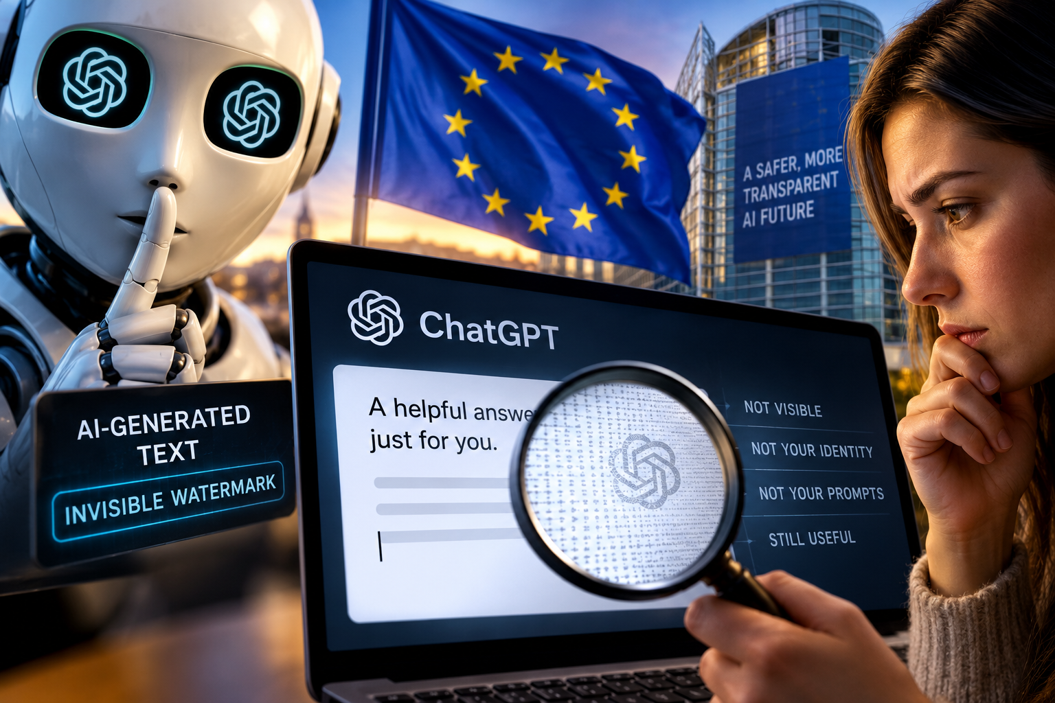 متن ChatGPT در اروپا واترمارک نامرئی میگیرد